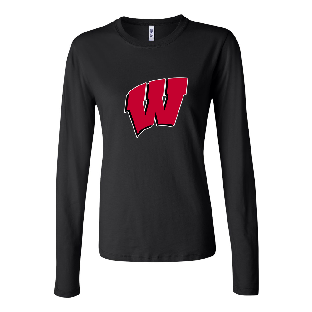 Women's Wisconsin Badgers Long Sleeve T-Shirt - Black
