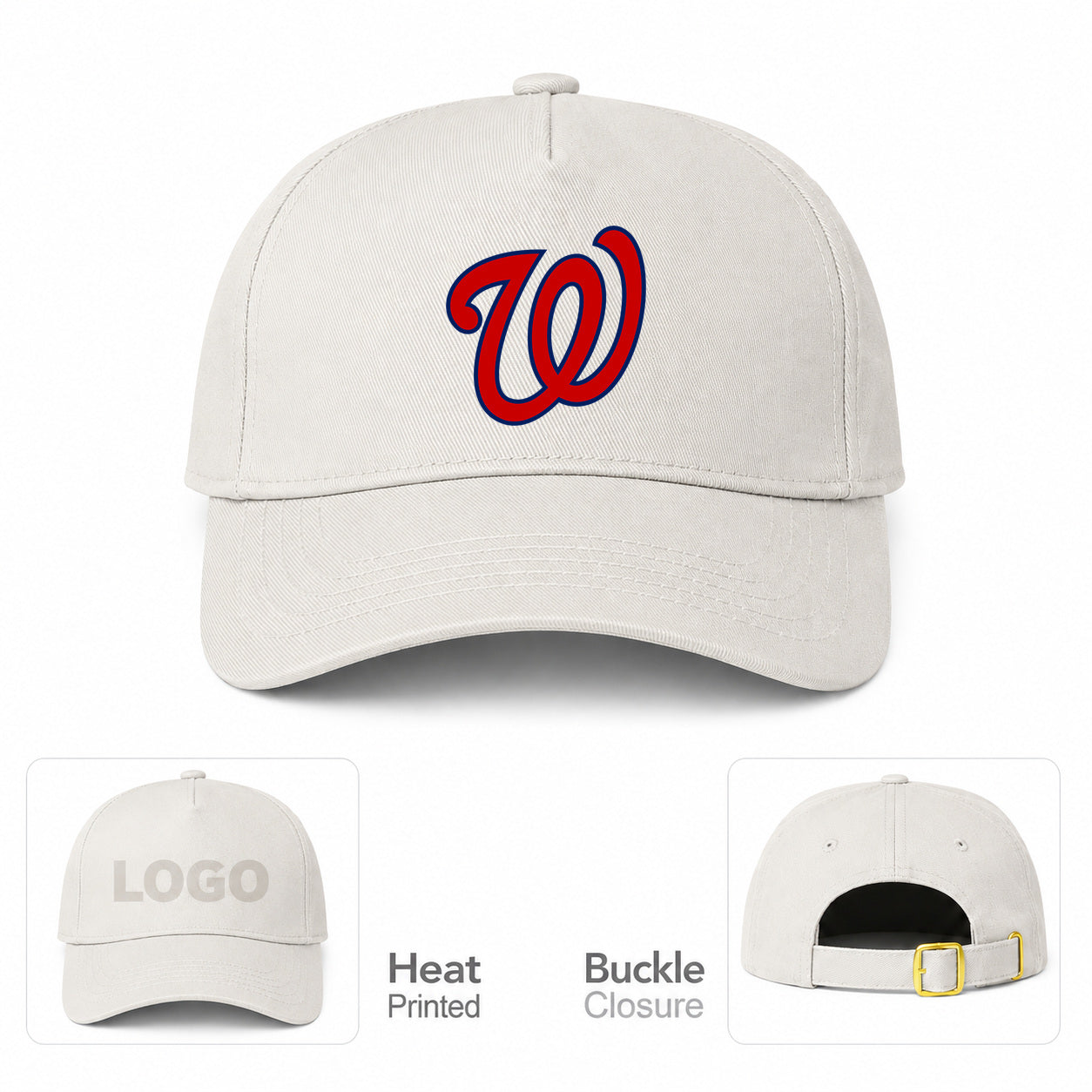 MLB Washington Nationals Baseball Cap Hat - Beige
