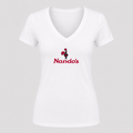 Women's Nando’s V Neck T-Shirt in white