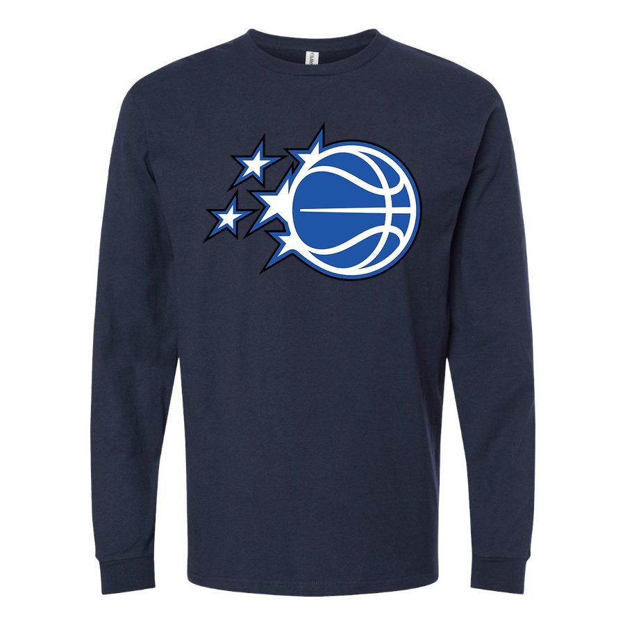 Men's Orlando Magic Long sleeves Cotton Blend T-Shirt - Navy