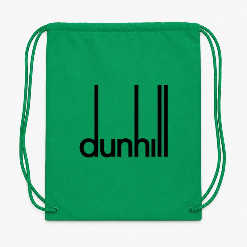 Dunhill Black Drawstring Bag - Green
