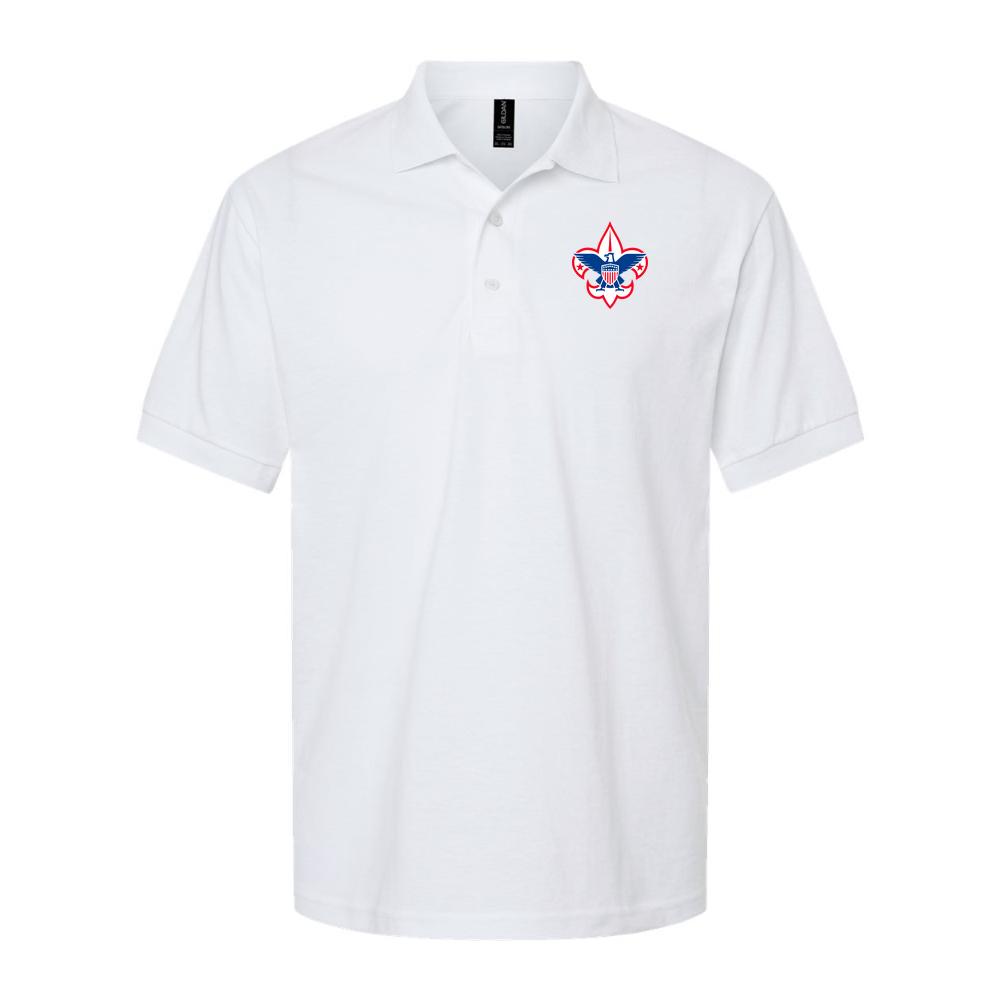 Men's Boy Scouts Dry Blend Polo - White