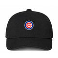 Chicago Cubs MLB Logo Black Dad Baseball Cap Hat