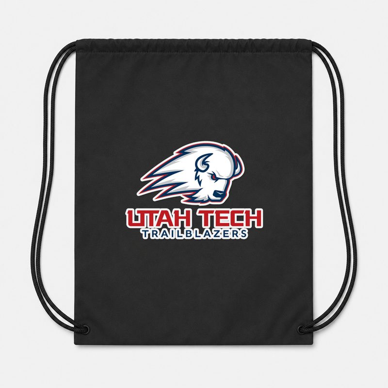 Utah Tech Trailblazers Drawstring Bag - Black
