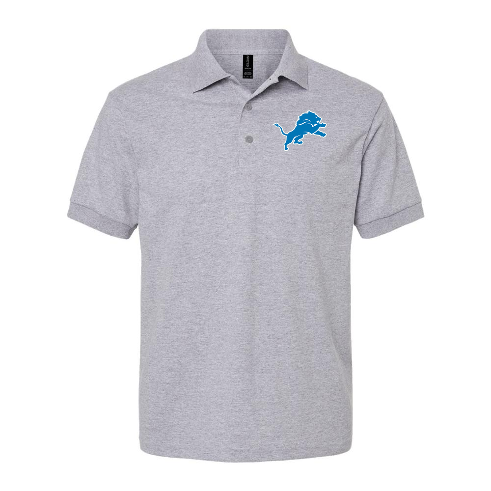 Men's Detroit Lions Dry Blend Polo - Gray