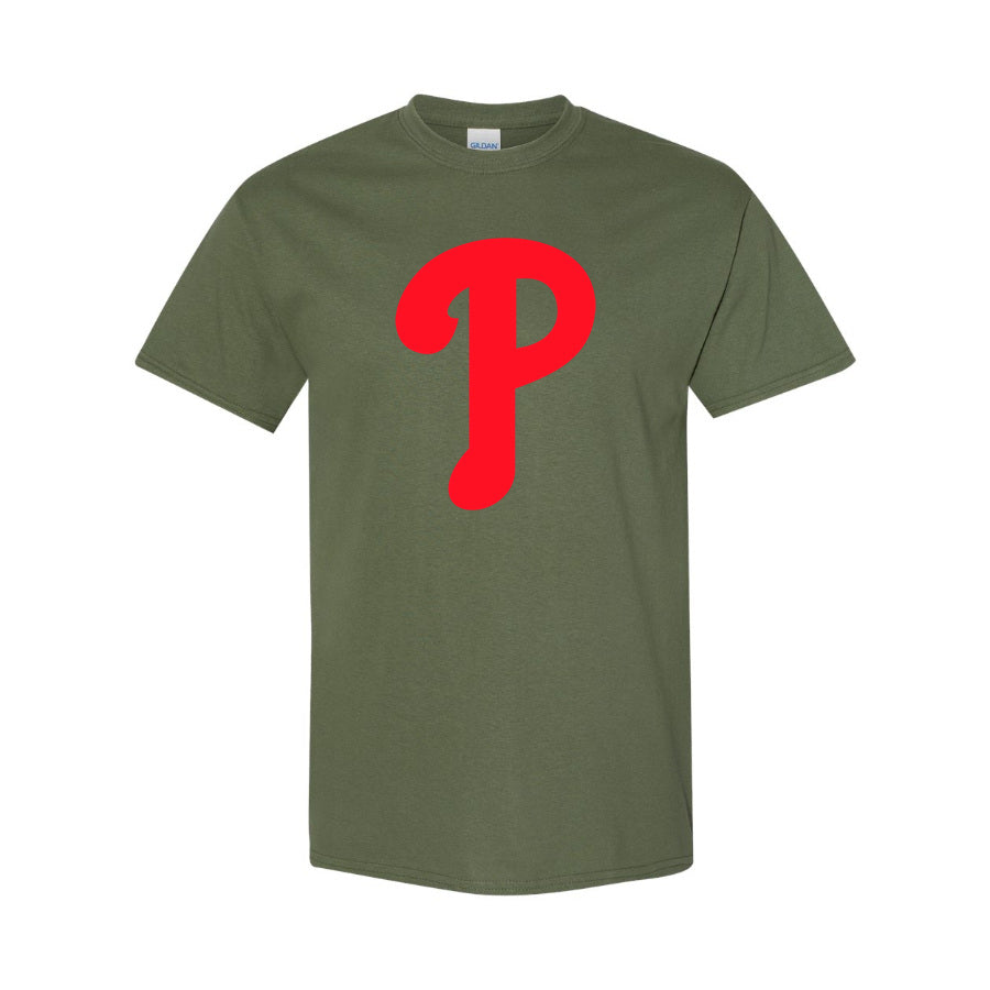 Men's Philadelphia Phillies Cotton T-Shirt - Army Green