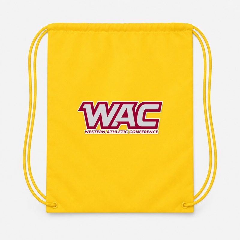 Western Athletic Conference Drawstring Bag - Yellow