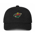 Minnesota Wild NHL Logo Black Dad Baseball Cap Hat