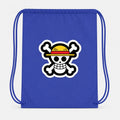 StrawHat Luffy Cartoon Drawstring Bag - Blue