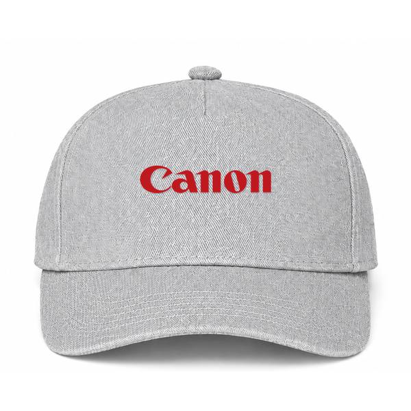 Canon Logo Gray Dad Baseball Cap Hat