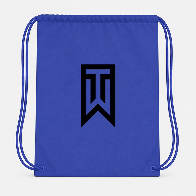 Tiger Woods Drawstring Bag - Blue
