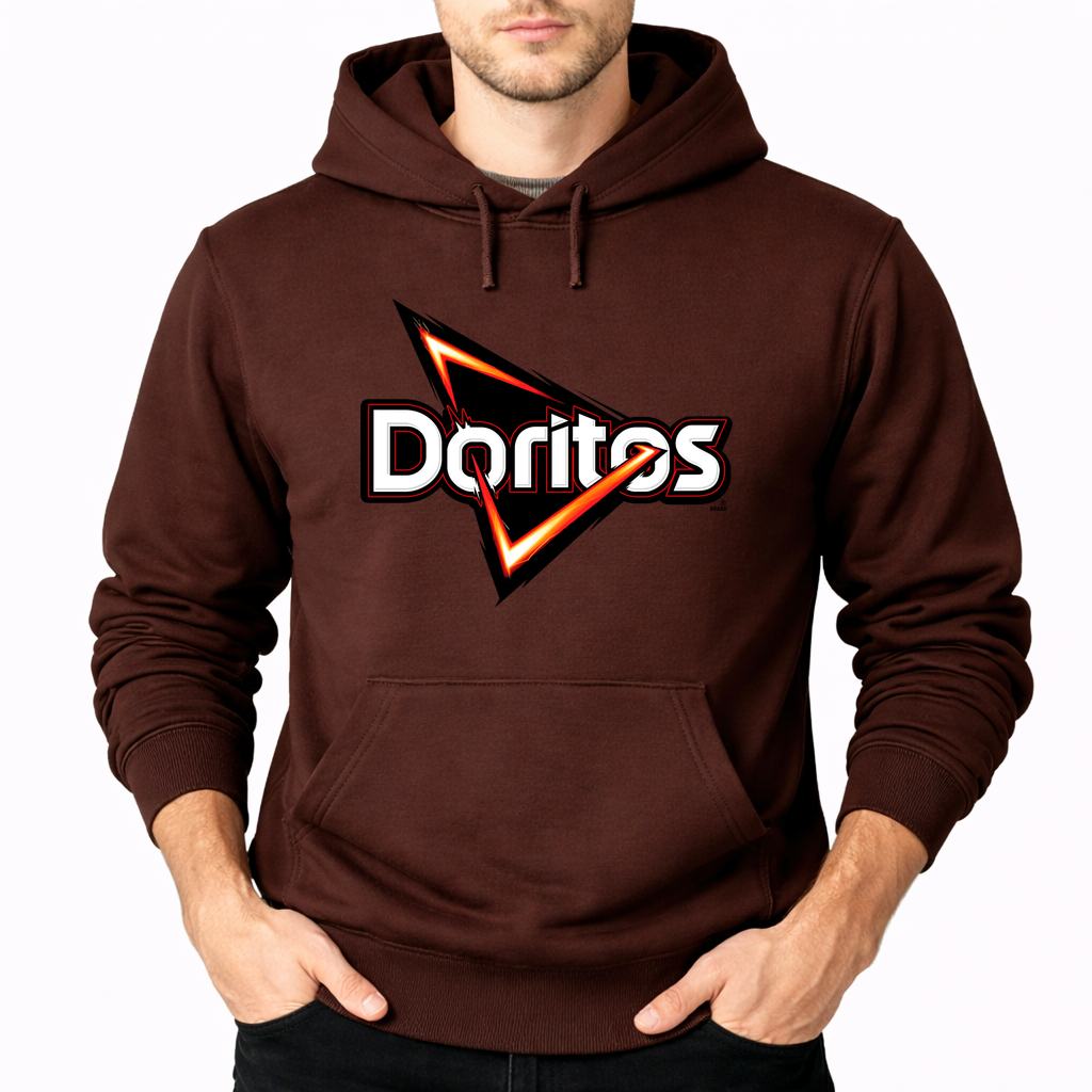 Men's Doritos Food Pullover Hoodie - Brown