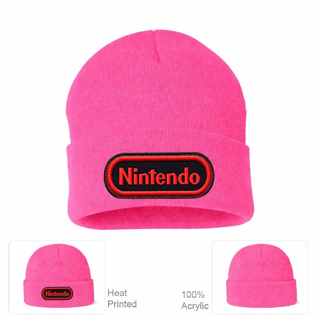 Nintendo Beanie Hat - Pink