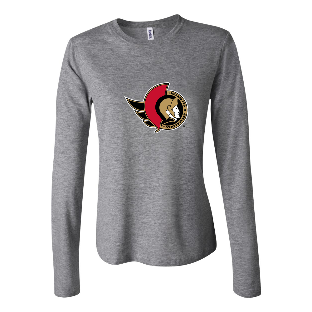 Women's Ottawa Senators Long Sleeve T-Shirt - Gray