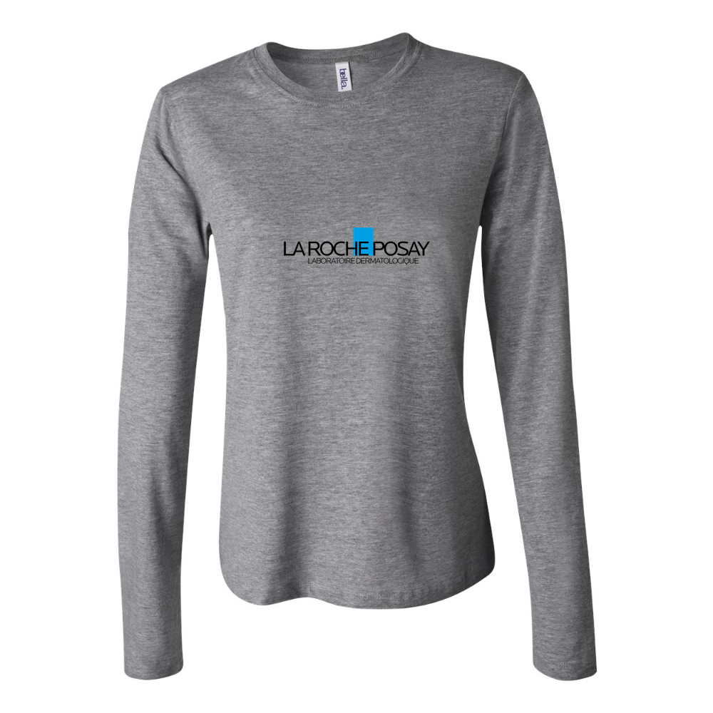 Women's La Roche Posay Logo 1536x864 Long Sleeve T-Shirt - Gray