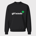 Men's Girl Scouts White Logo Crewneck Sweatshirt - Black
