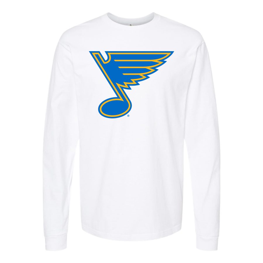 Men's St. Louis Blues Long sleeves Cotton Blend T-Shirt - White