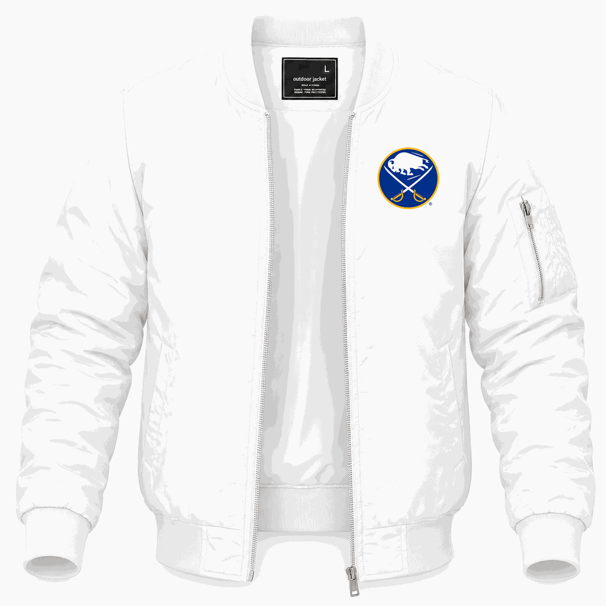 Men's Buffalo Sabres Lightweight Bomber Jacket - White