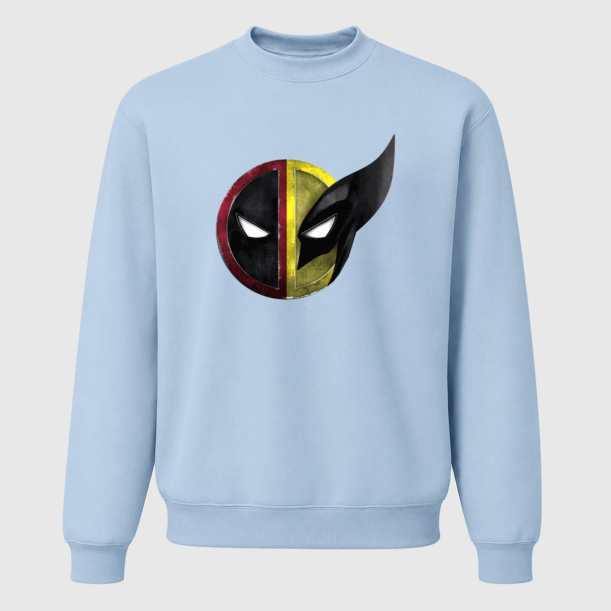 Men's Deadpool & Wolverine Crewneck Sweatshirt - Sky Blue