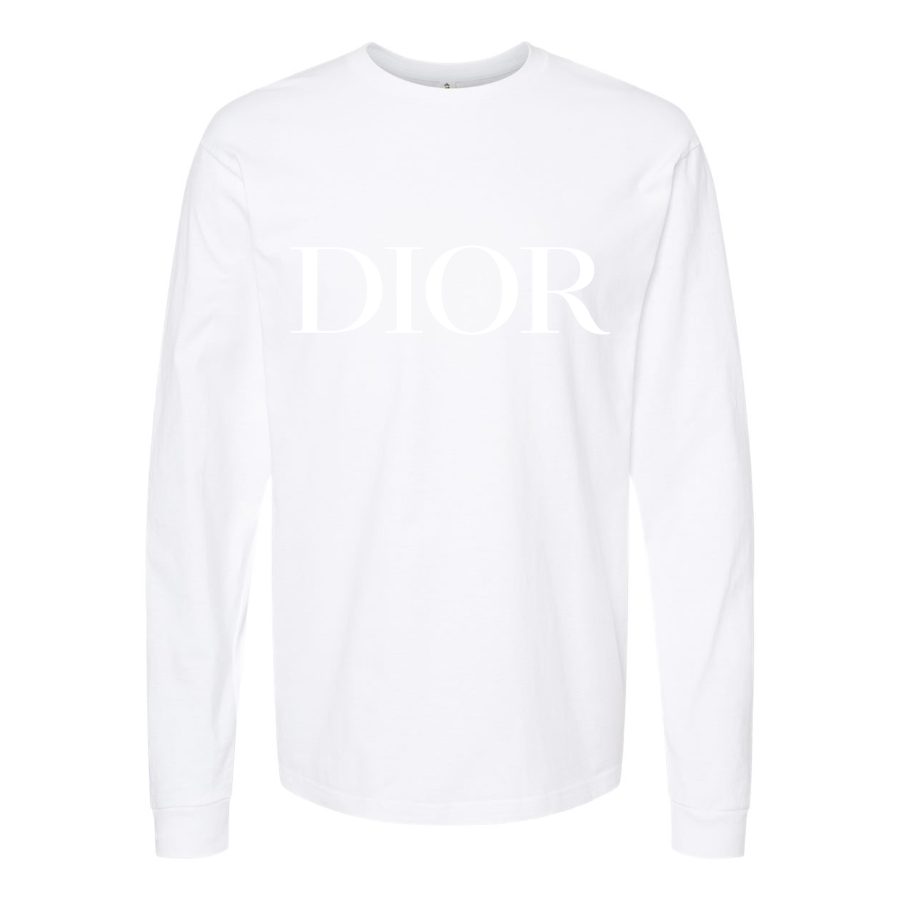 Men's Dior White Long sleeves Cotton Blend T-Shirt - White
