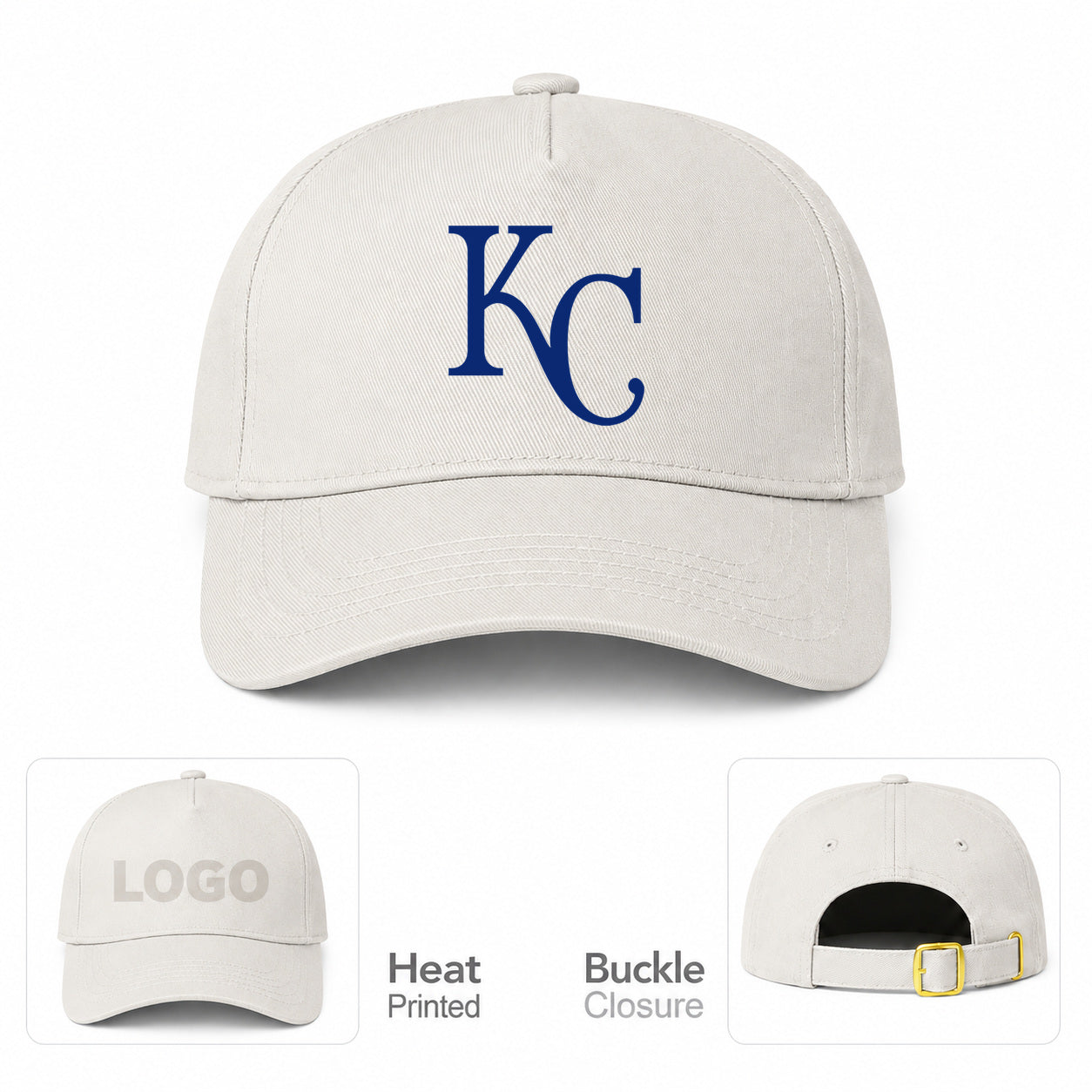 MLB Kansas City Royals Baseball Cap Hat - Beige