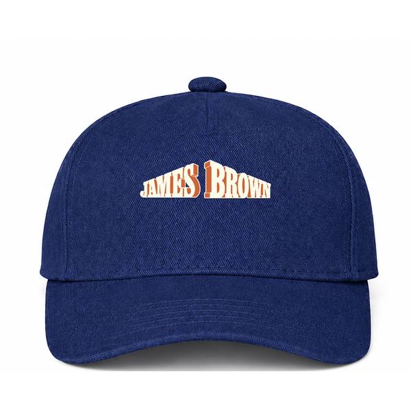 James Brown Logo Navy Dad Baseball Cap Hat
