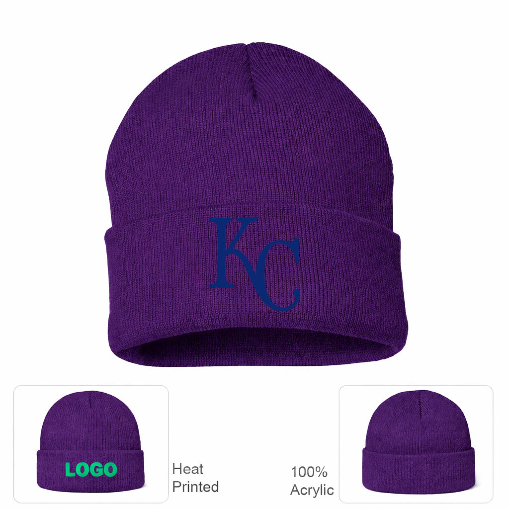 MLB Kansas City Royals Beanie Hat - Purple
