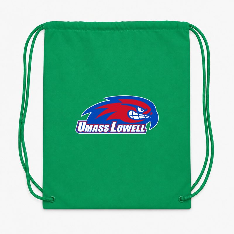 UMass Lowell River Hawks Drawstring Bag - Green