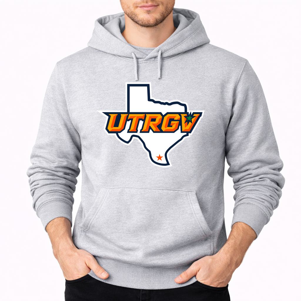Men's UTRGV Vaqueros Pullover Hoodie - Gray