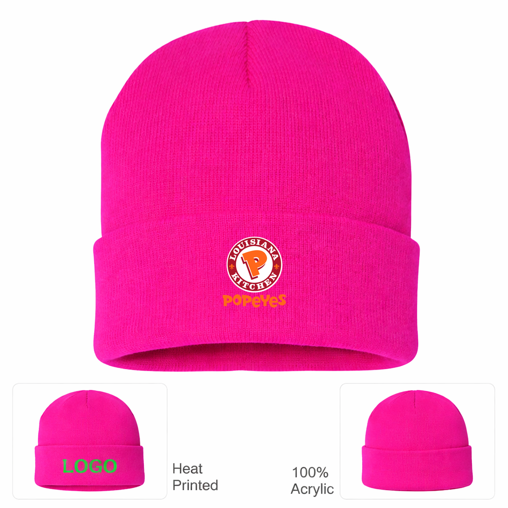 Popeyes Louisiana Kitchen Beanie Hat - Hot Pink