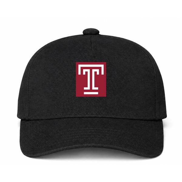 Temple Owls Logo Black Dad Baseball Cap Hat