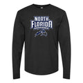 Men's UNF Ospreys Logo Long sleeves Cotton Blend T-Shirt - Black
