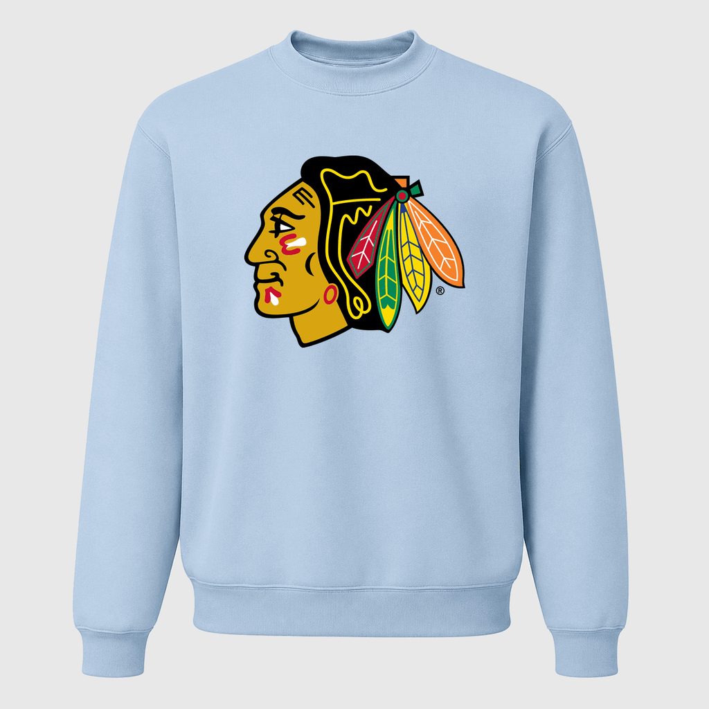 Men's Chicago Blackhawks Crewneck Sweatshirt - Sky Blue