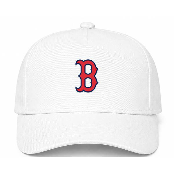 Boston Red Sox MLB Logo White Dad Baseball Cap Hat