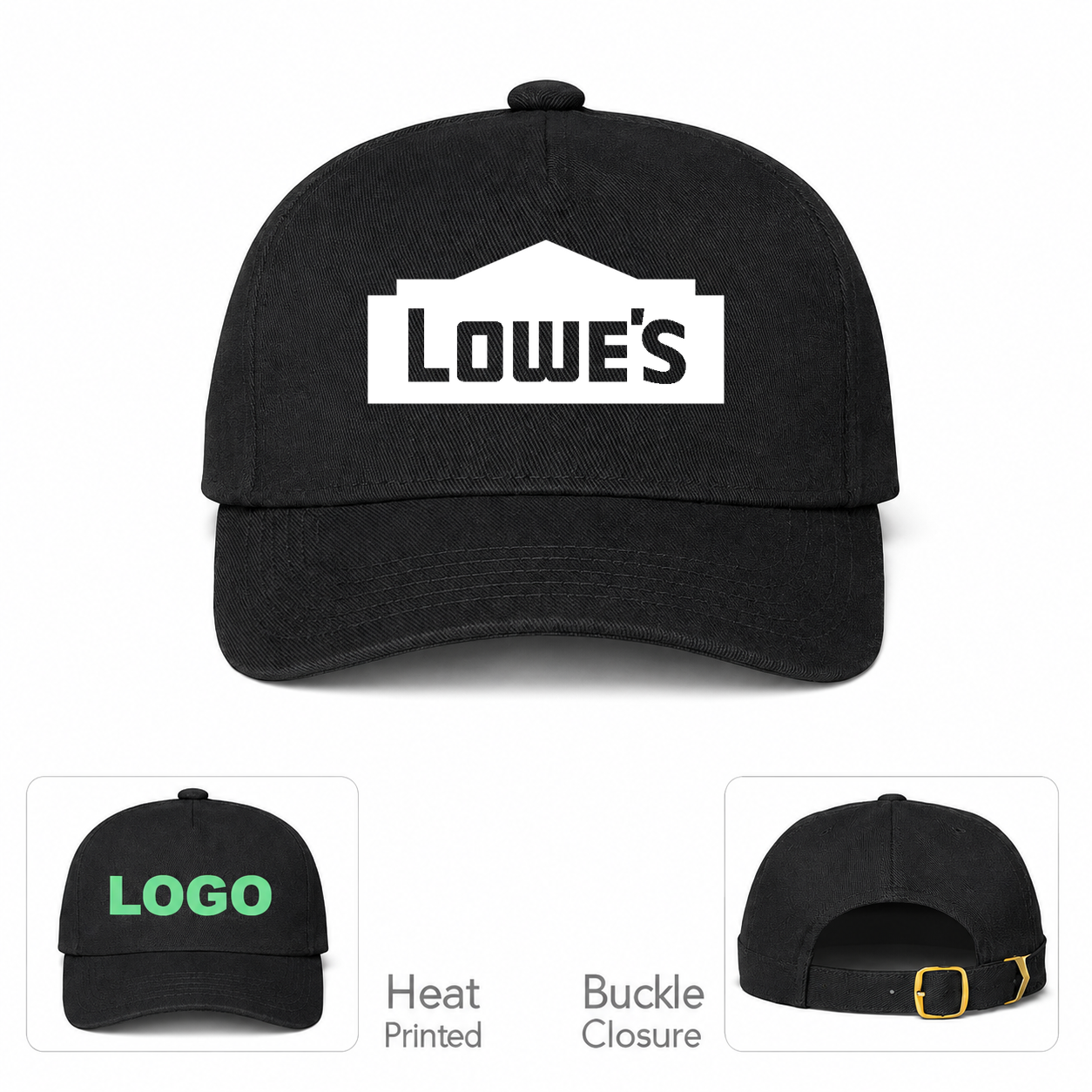 Lowe's Black Dad Baseball Cap Hat
