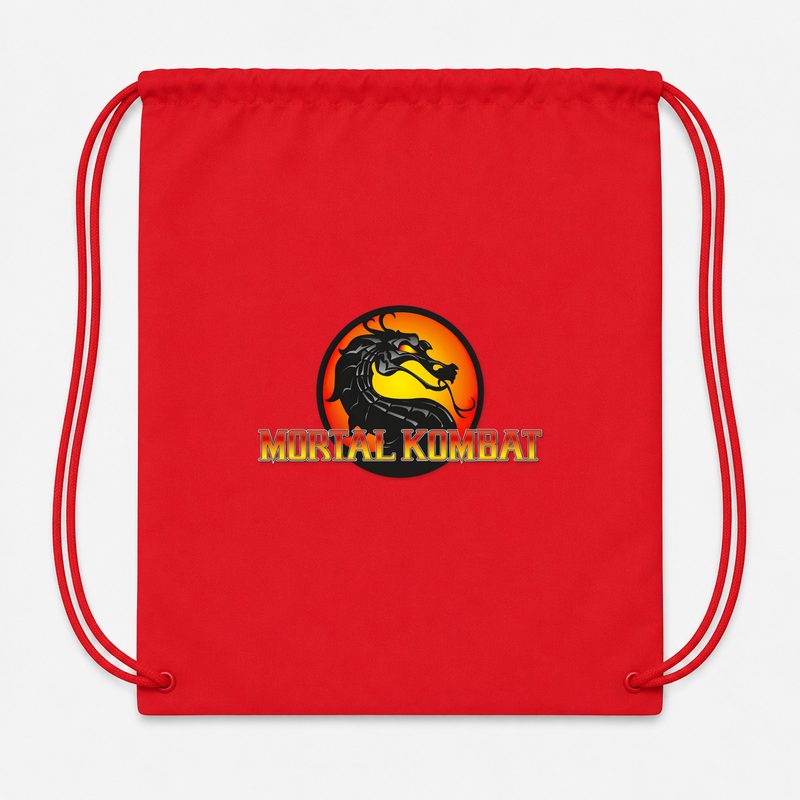 Mortal Kombat Drawstring Bag - Red