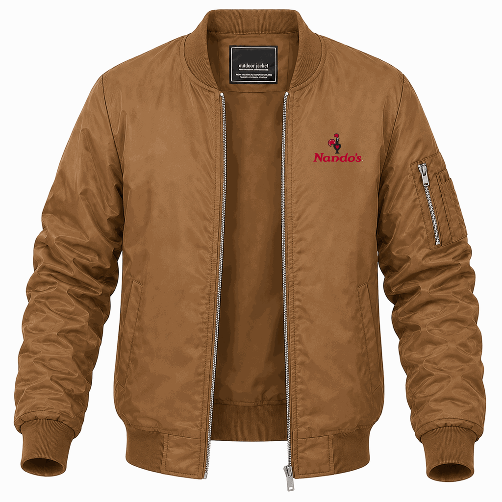 Men's Nando's Lightweight Bomber Jacket - Brown