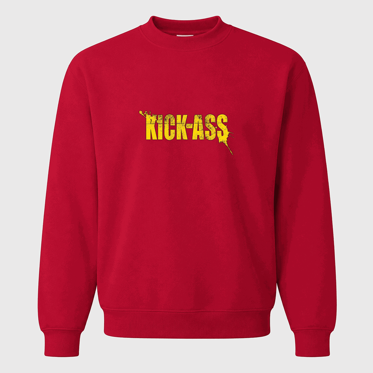 Men's Kick-Ass Crewneck Sweatshirt - Red