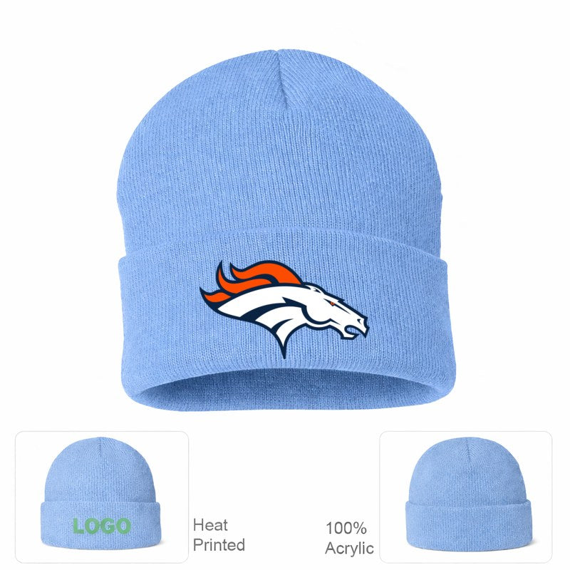 Denver Broncos Sky Blue Beanie Hat