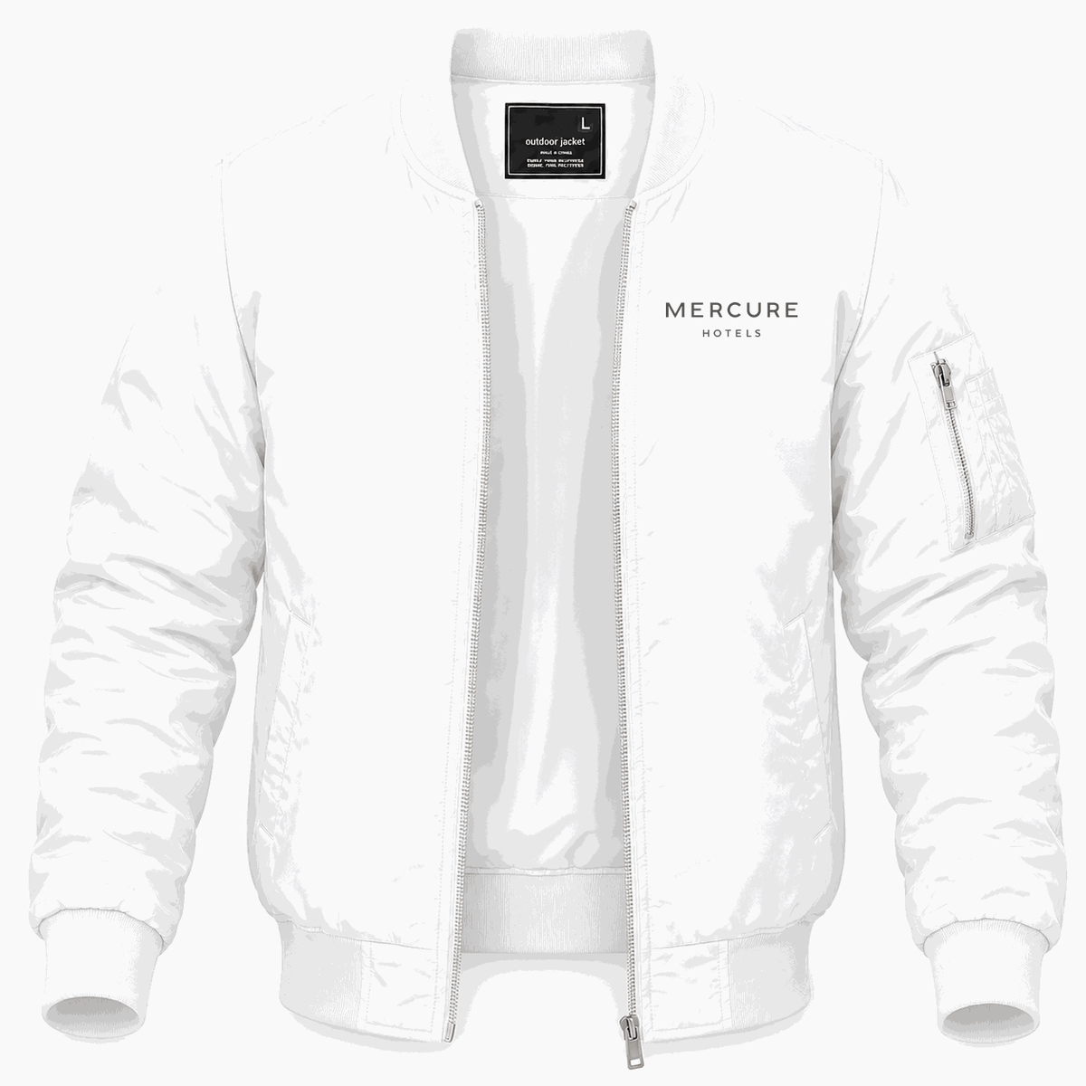 Men's Mercure Lightweight Bomber Jacket - White