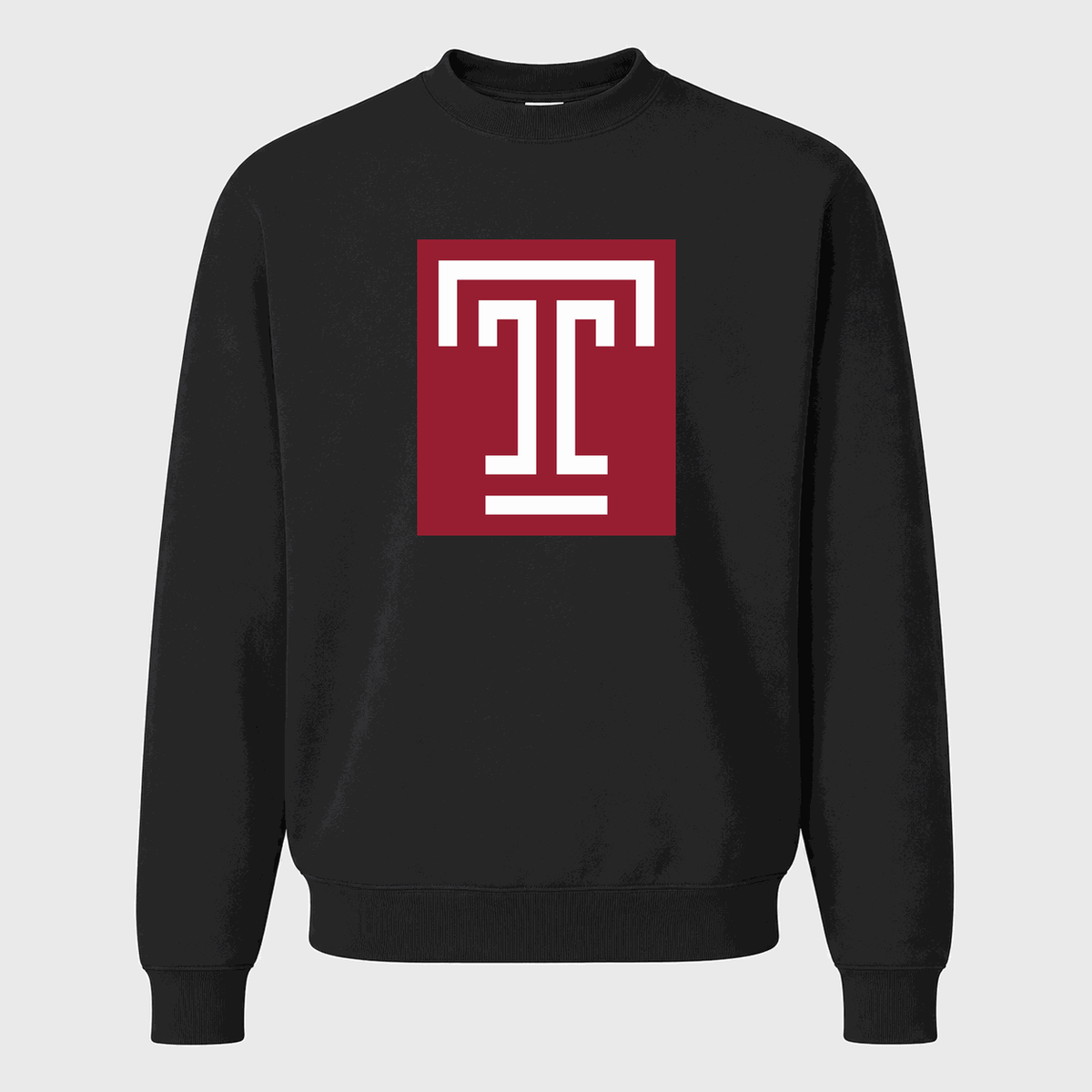 Men's Temple Owls Crewneck Sweatshirt - Black