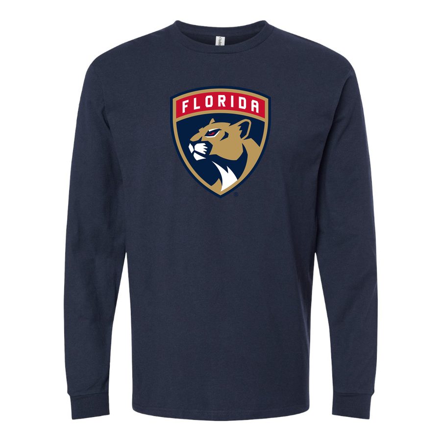 Men's Florida Panthers Long sleeves Cotton Blend T-Shirt - Navy