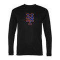 Men's New York Mets Polyester Long Sleeve T-Shirt - Black