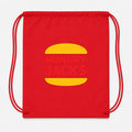 Hungry Jacks Drawstring Bag - Red