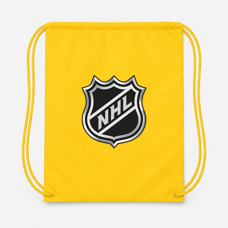NHL Shield Drawstring Bag - Yellow