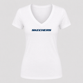 Women's Skechers V Neck T-Shirt in white