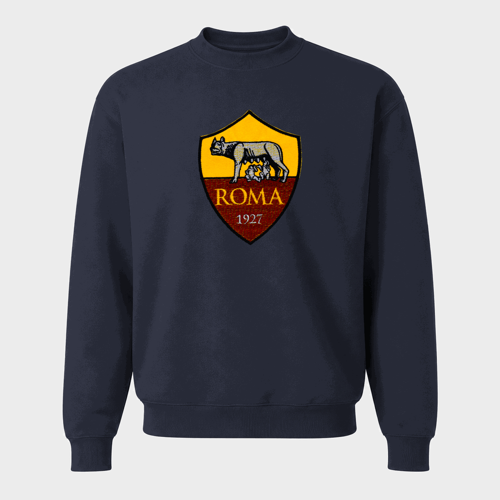 Men's AS Roma FC Crewneck Sweatshirt - Navy