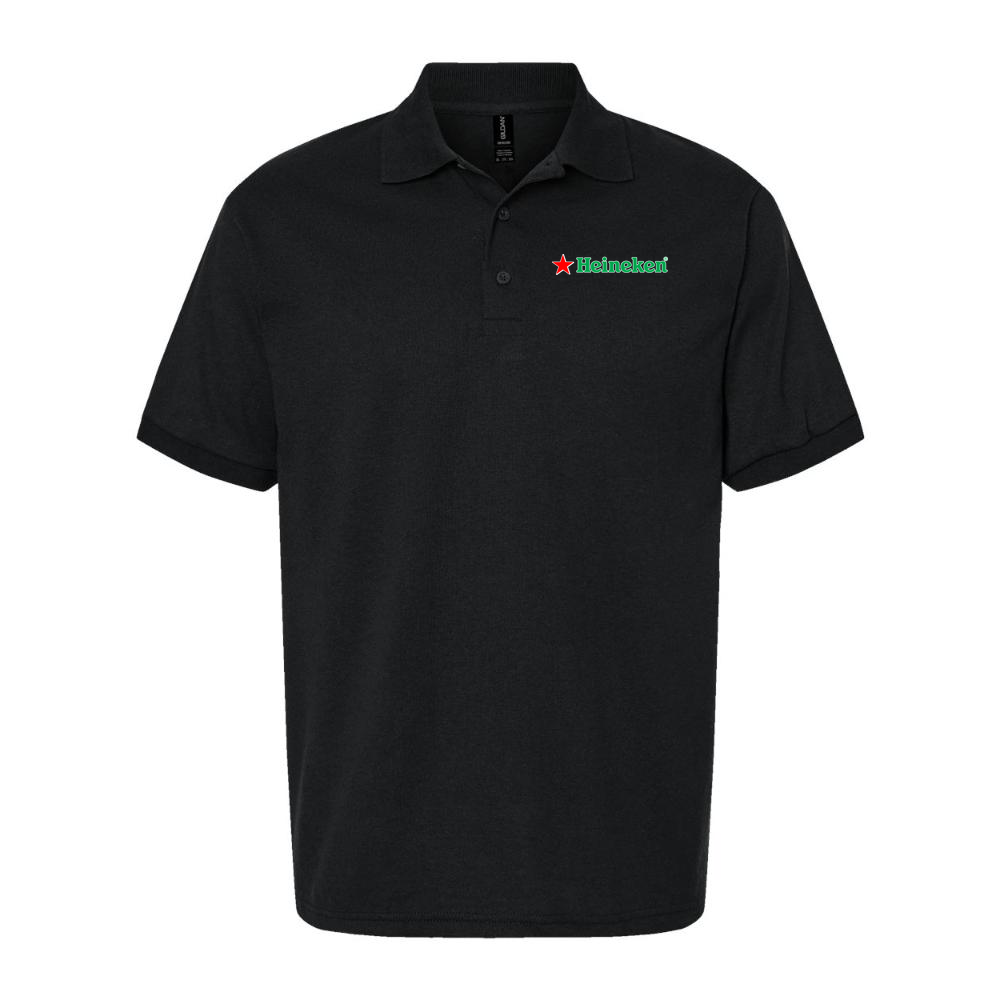 Men's Heineken Dry Blend Polo - Black