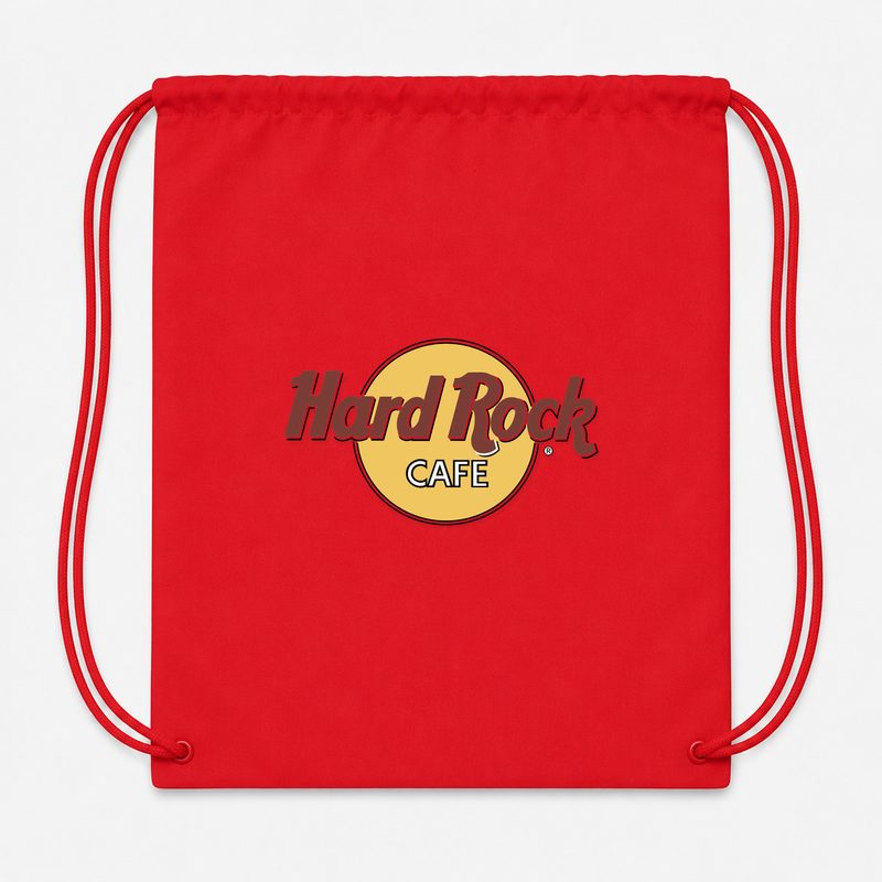 Hard Rock Cafe Drawstring Bag - Red