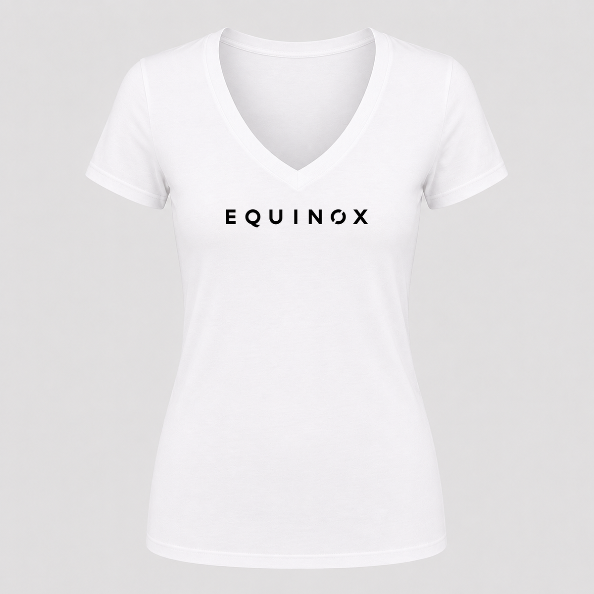Women's Equinox V Neck T-Shirt in white